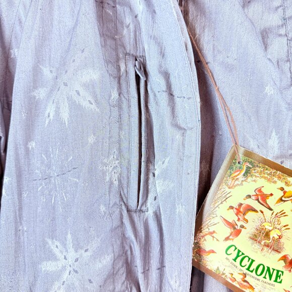 NWT Cyclone Down Coat Parka – Gray Snowflake Print, Faux-Fur Hood, Size M - Picture 9 of 16